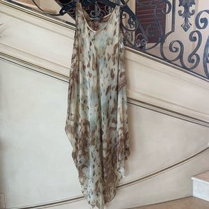 leopard print with splashes of blue